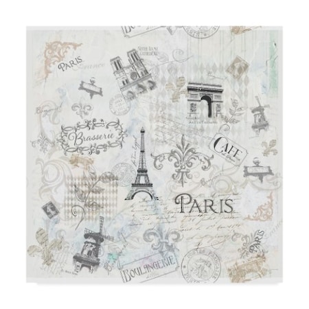 Fiona Stokes-Gilbert 'Paris Rptfg' Canvas Art,24x24
